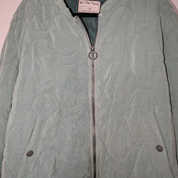 Free People Aura Liner Jacket In Emerald Spell - Picture 7 of 9